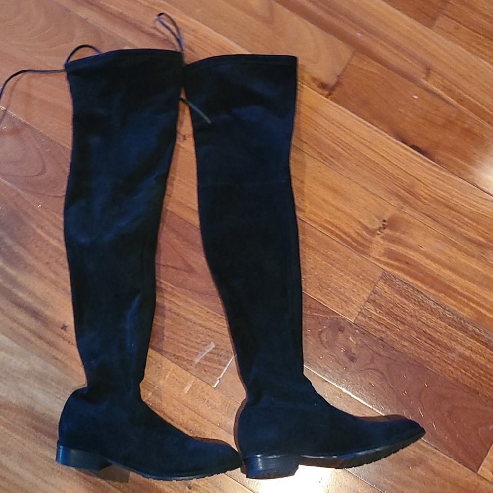 Stuart Weitzman Black Over the Knee Boots 6